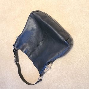 Coach pebble grain black purse